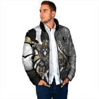 Personalised Collingwood Magpies Padded Jacket Trippy Psychedelic Abstract Art Mascot Football Fans