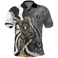 Personalised Collingwood Magpies Polo Shirt Trippy Psychedelic Abstract Art Mascot Football Fans