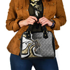 Personalised Collingwood Magpies Shoulder Handbag Trippy Psychedelic Abstract Art Mascot Football Fans