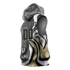 Personalised Collingwood Magpies Sleeveless Hoodie Trippy Psychedelic Abstract Art Mascot Football Fans