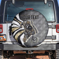 Personalised Collingwood Magpies Spare Tire Cover Trippy Psychedelic Abstract Art Mascot Football Fans