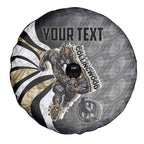 Personalised Collingwood Magpies Spare Tire Cover Trippy Psychedelic Abstract Art Mascot Football Fans