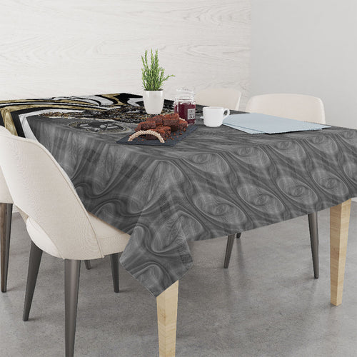 Personalised Collingwood Magpies Tablecloth Trippy Psychedelic Abstract Art Mascot Football Fans