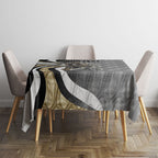 Personalised Collingwood Magpies Tablecloth Trippy Psychedelic Abstract Art Mascot Football Fans