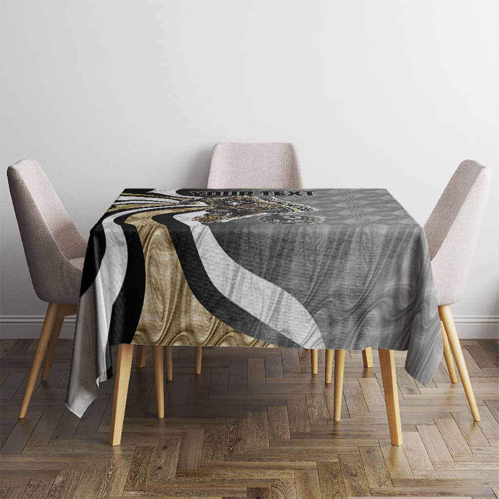 Personalised Collingwood Magpies Tablecloth Trippy Psychedelic Abstract Art Mascot Football Fans
