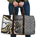 Personalised Collingwood Magpies Travel Bag Trippy Psychedelic Abstract Art Mascot Football Fans