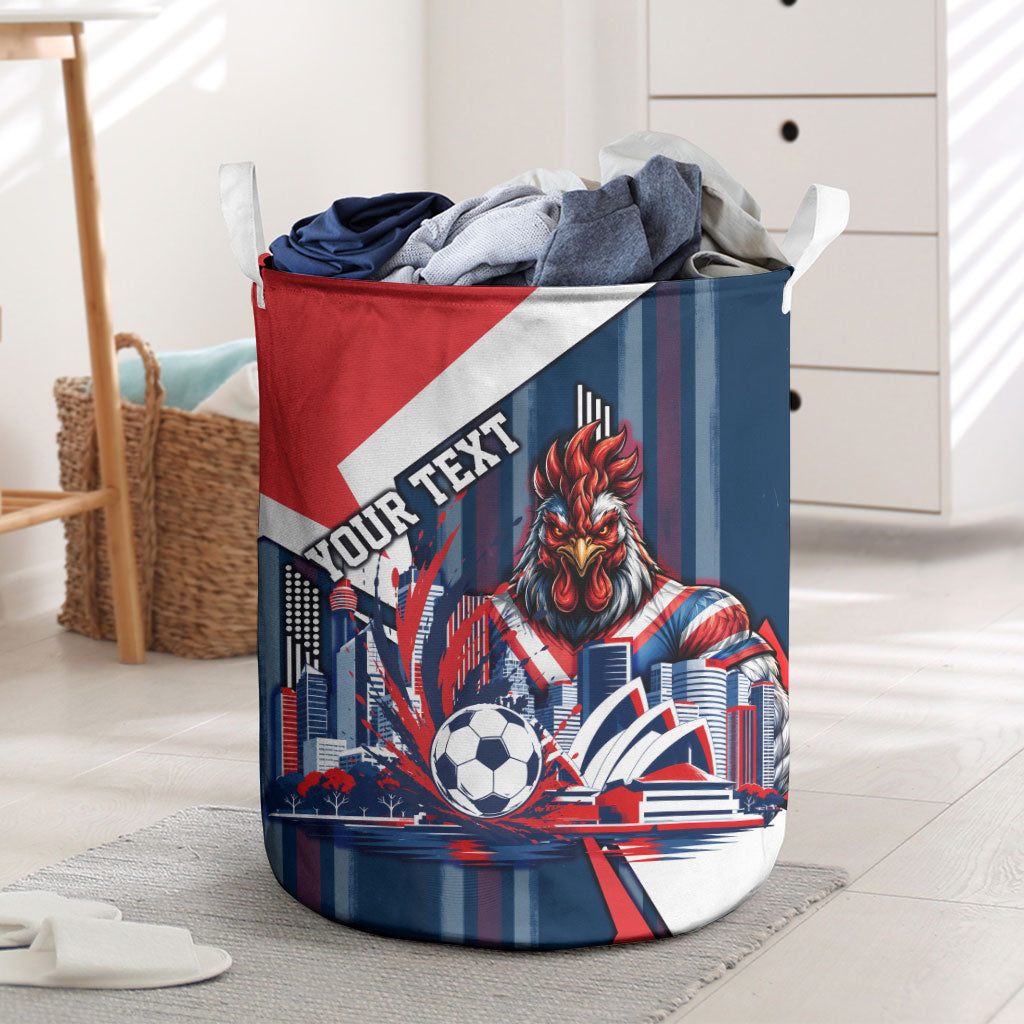 Personalised Sydney Roosters City Of Rugby Laundry Basket Sydney City Skyline Illustration Dynamic Sport Fan