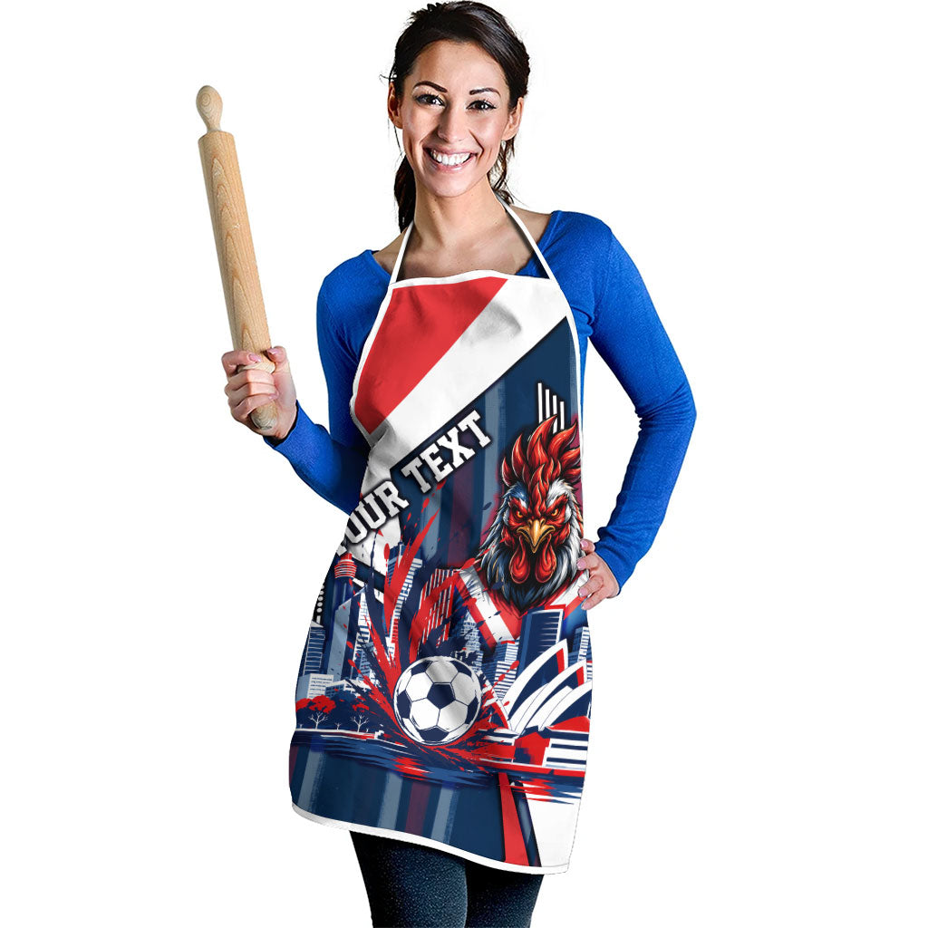 Personalised Sydney Roosters City Of Rugby Apron Sydney City Skyline Illustration Dynamic Sport Fan