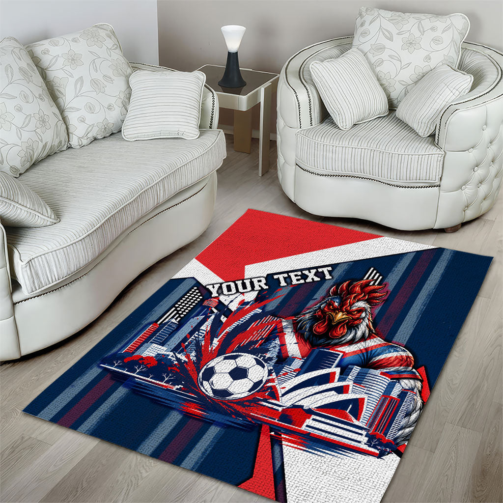 Personalised Sydney Roosters City Of Rugby Area Rug Sydney City Skyline Illustration Dynamic Sport Fan