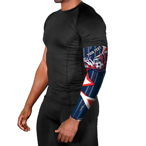 Personalised Sydney Roosters City Of Rugby Arm Sleeves Sydney City Skyline Illustration Dynamic Sport Fan