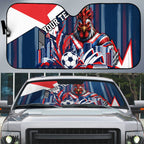 Personalised Sydney Roosters City Of Rugby Auto Sun Shade Sydney City Skyline Illustration Dynamic Sport Fan