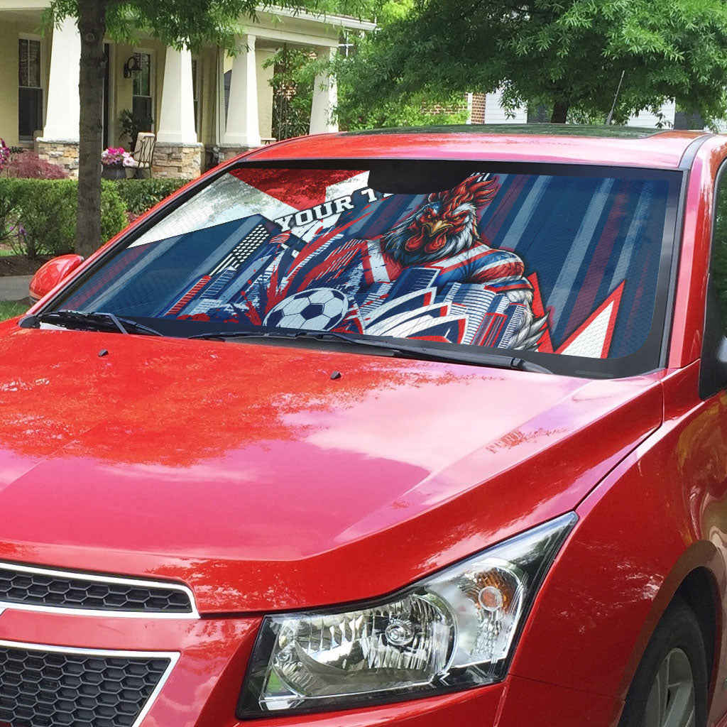 Personalised Sydney Roosters City Of Rugby Auto Sun Shade Sydney City Skyline Illustration Dynamic Sport Fan