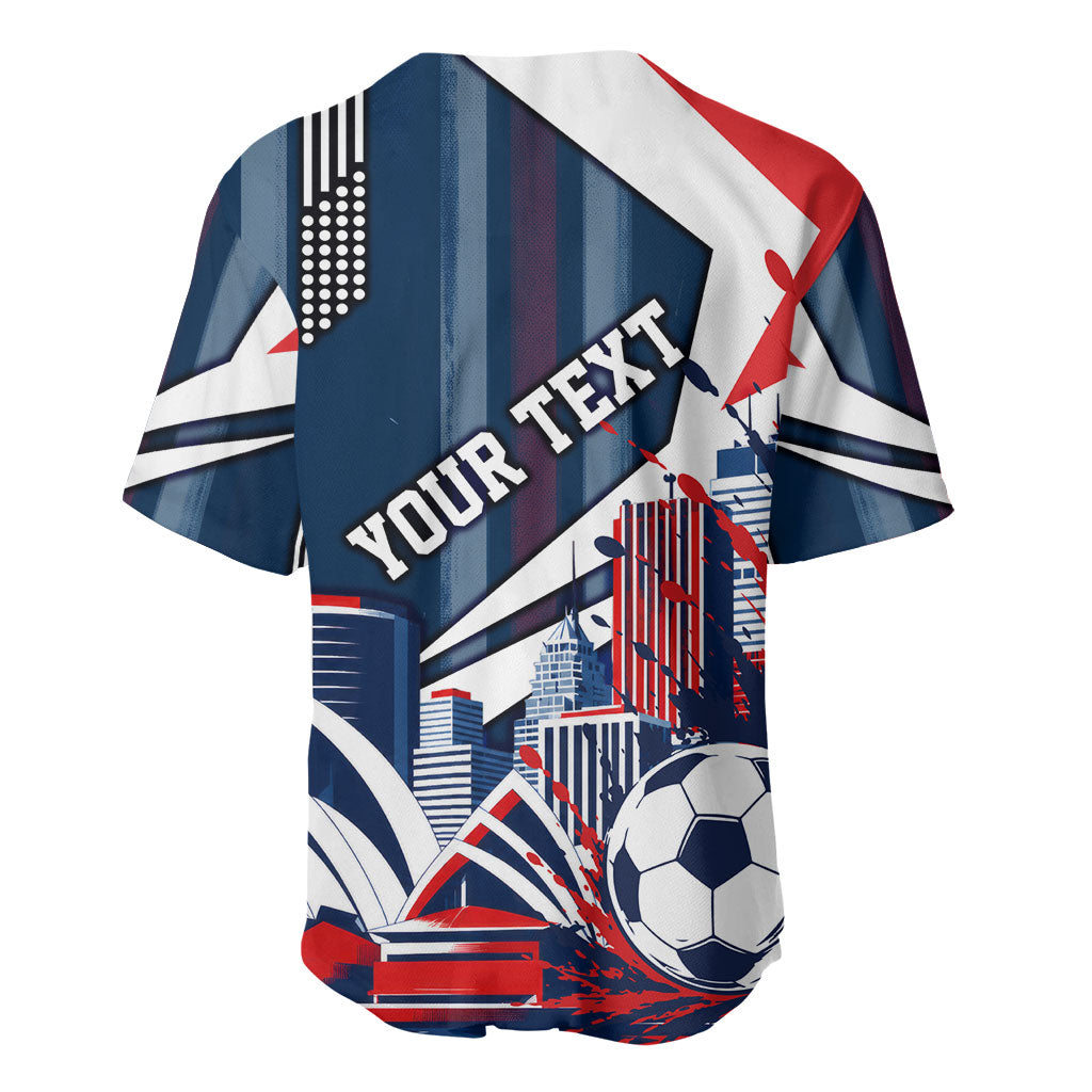 Personalised Sydney Roosters City Of Rugby Baseball Jersey Sydney City Skyline Illustration Dynamic Sport Fan
