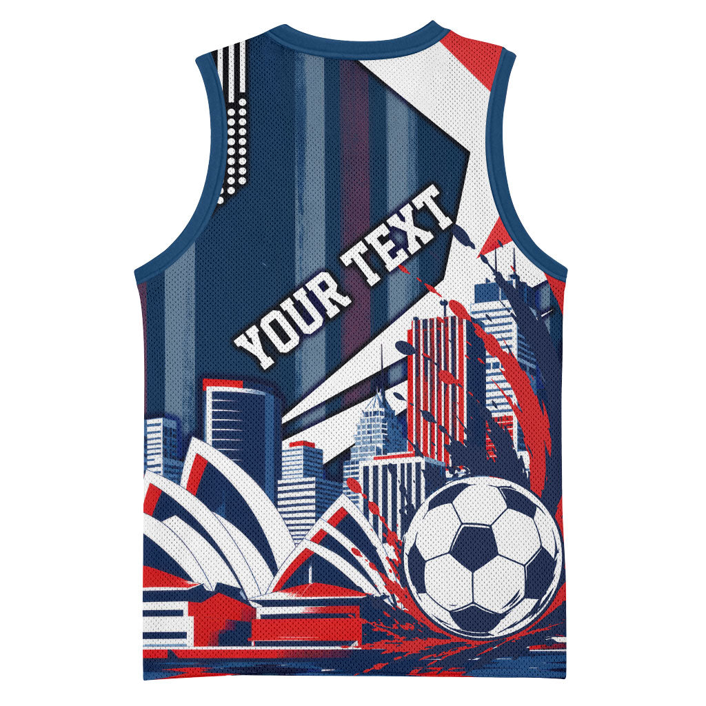 Personalised Sydney Roosters City Of Rugby Basketball Jersey Sydney City Skyline Illustration Dynamic Sport Fan