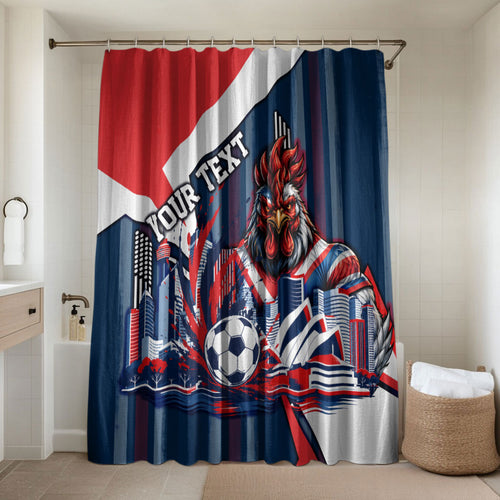 Personalised Sydney Roosters City Of Rugby Bathroom Set Sydney City Skyline Illustration Dynamic Sport Fan