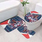Personalised Sydney Roosters City Of Rugby Bathroom Set Sydney City Skyline Illustration Dynamic Sport Fan