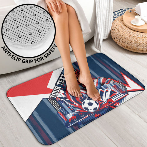 Personalised Sydney Roosters City Of Rugby Bathroom Set Sydney City Skyline Illustration Dynamic Sport Fan