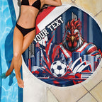 Personalised Sydney Roosters City Of Rugby Beach Blanket Sydney City Skyline Illustration Dynamic Sport Fan
