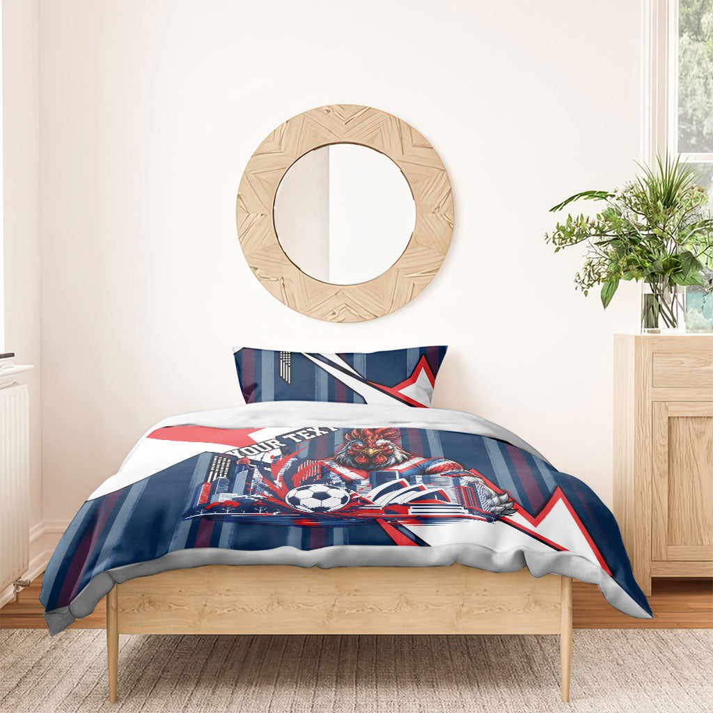 Personalised Sydney Roosters City Of Rugby Bedding Set Sydney City Skyline Illustration Dynamic Sport Fan