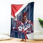 Personalised Sydney Roosters City Of Rugby Blanket Sydney City Skyline Illustration Dynamic Sport Fan