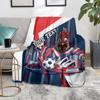 Personalised Sydney Roosters City Of Rugby Blanket Sydney City Skyline Illustration Dynamic Sport Fan