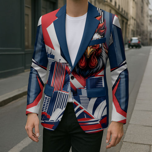 Personalised Sydney Roosters City Of Rugby Blazer Sydney City Skyline Illustration Dynamic Sport Fan