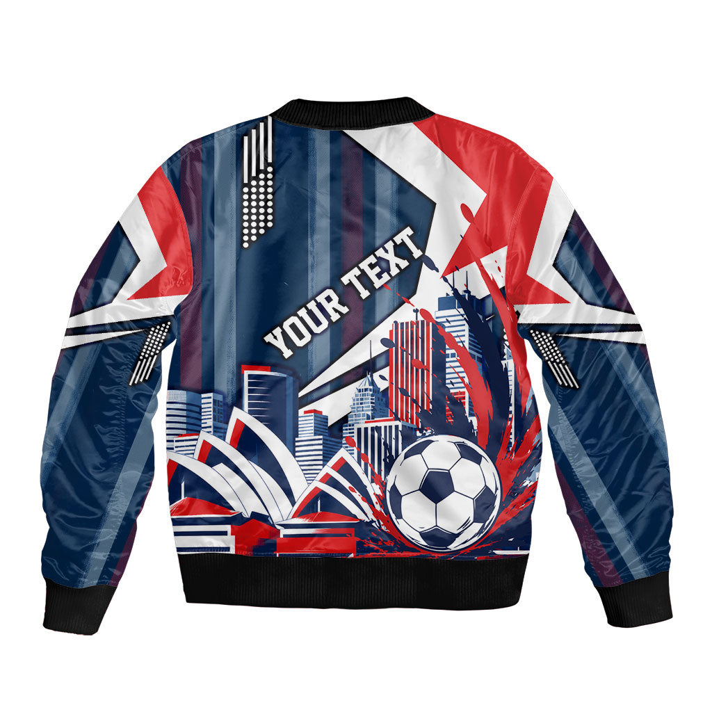 Personalised Sydney Roosters City Of Rugby Bomber Jacket Sydney City Skyline Illustration Dynamic Sport Fan