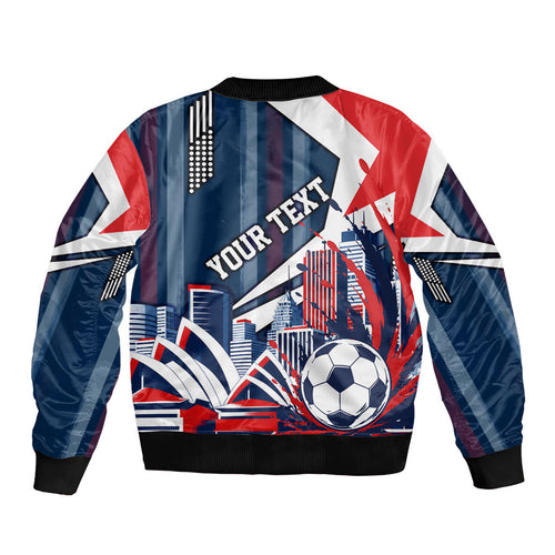 Personalised Sydney Roosters City Of Rugby Bomber Jacket Sydney City Skyline Illustration Dynamic Sport Fan