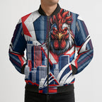 Personalised Sydney Roosters City Of Rugby Bomber Puffer Jacket Sydney City Skyline Illustration Dynamic Sport Fan