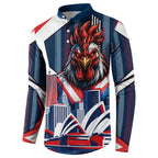 Personalised Sydney Roosters City Of Rugby Button Sweatshirt Sydney City Skyline Illustration Dynamic Sport Fan