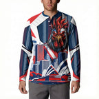 Personalised Sydney Roosters City Of Rugby Button Sweatshirt Sydney City Skyline Illustration Dynamic Sport Fan