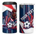 Personalised Sydney Roosters City Of Rugby 4 in 1 Can Cooler Tumbler Sydney City Skyline Illustration Dynamic Sport Fan