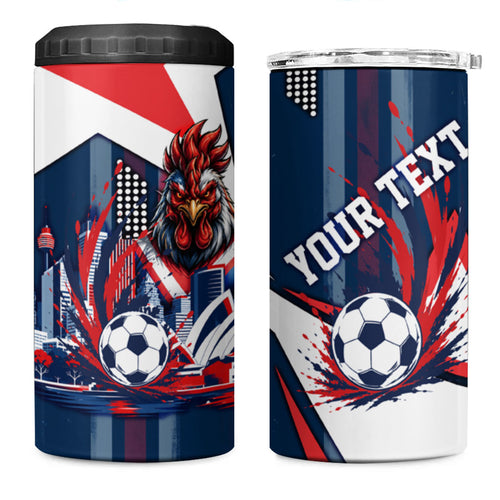 Personalised Sydney Roosters City Of Rugby 4 in 1 Can Cooler Tumbler Sydney City Skyline Illustration Dynamic Sport Fan