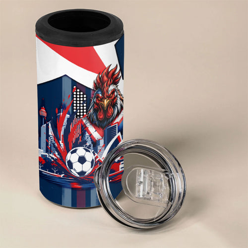 Personalised Sydney Roosters City Of Rugby 4 in 1 Can Cooler Tumbler Sydney City Skyline Illustration Dynamic Sport Fan
