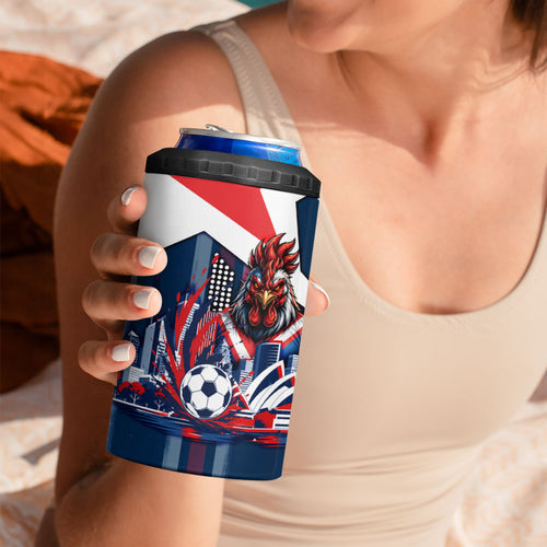 Personalised Sydney Roosters City Of Rugby 4 in 1 Can Cooler Tumbler Sydney City Skyline Illustration Dynamic Sport Fan