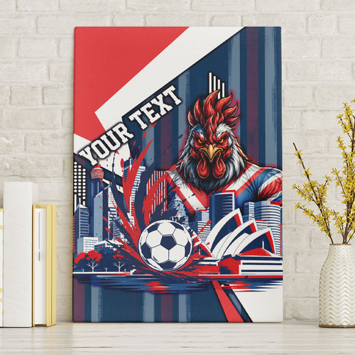 Personalised Sydney Roosters City Of Rugby Canvas Wall Art Sydney City Skyline Illustration Dynamic Sport Fan