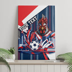 Personalised Sydney Roosters City Of Rugby Canvas Wall Art Sydney City Skyline Illustration Dynamic Sport Fan