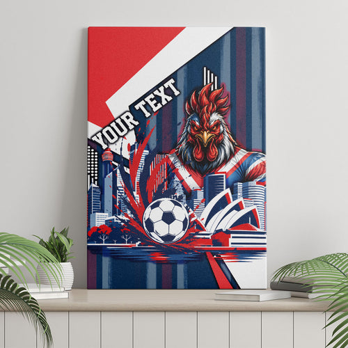 Personalised Sydney Roosters City Of Rugby Canvas Wall Art Sydney City Skyline Illustration Dynamic Sport Fan