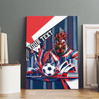 Personalised Sydney Roosters City Of Rugby Canvas Wall Art Sydney City Skyline Illustration Dynamic Sport Fan