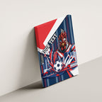 Personalised Sydney Roosters City Of Rugby Canvas Wall Art Sydney City Skyline Illustration Dynamic Sport Fan