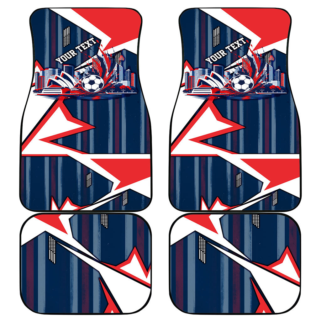 Personalised Sydney Roosters City Of Rugby Car Mats Sydney City Skyline Illustration Dynamic Sport Fan