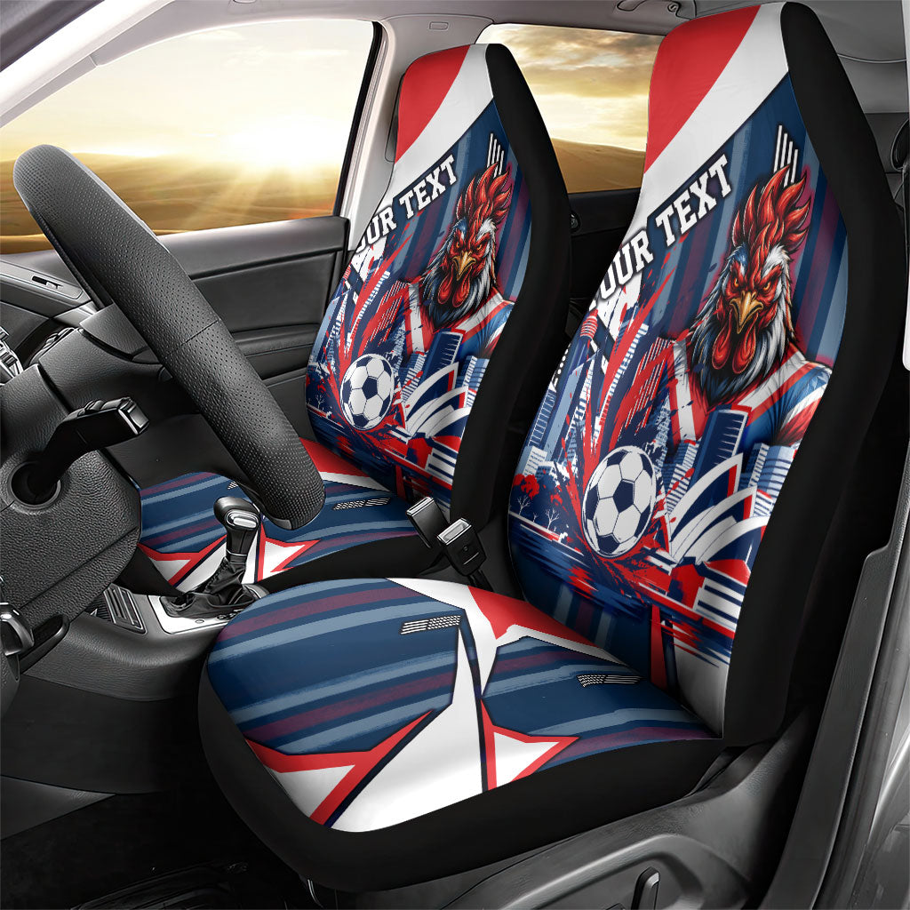 Personalised Sydney Roosters City Of Rugby Car Seat Cover Sydney City Skyline Illustration Dynamic Sport Fan