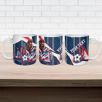 Personalised Sydney Roosters City Of Rugby Ceramic Mug Sydney City Skyline Illustration Dynamic Sport Fan