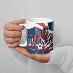 Personalised Sydney Roosters City Of Rugby Ceramic Mug Sydney City Skyline Illustration Dynamic Sport Fan