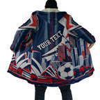 Personalised Sydney Roosters City Of Rugby Cloak Sydney City Skyline Illustration Dynamic Sport Fan