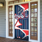Personalised Sydney Roosters City Of Rugby Door Cover Sydney City Skyline Illustration Dynamic Sport Fan
