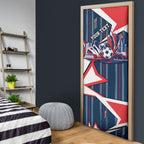 Personalised Sydney Roosters City Of Rugby Door Cover Sydney City Skyline Illustration Dynamic Sport Fan