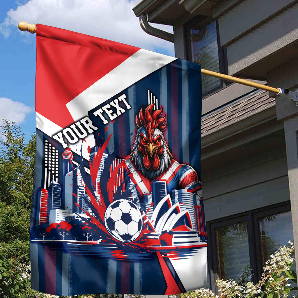 Personalised Sydney Roosters City Of Rugby Garden Flag Sydney City Skyline Illustration Dynamic Sport Fan