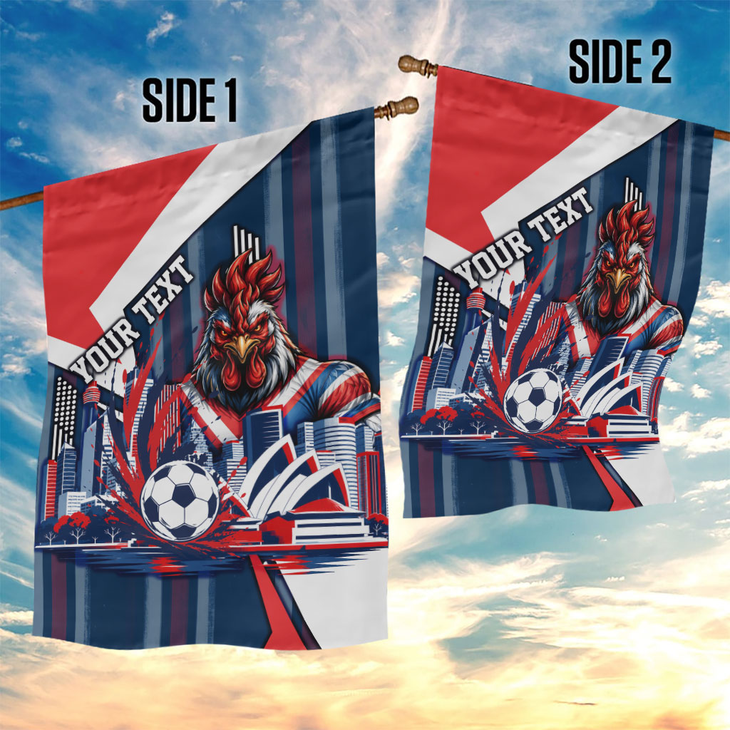 Personalised Sydney Roosters City Of Rugby Garden Flag Sydney City Skyline Illustration Dynamic Sport Fan