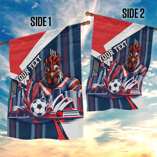 Personalised Sydney Roosters City Of Rugby Garden Flag Sydney City Skyline Illustration Dynamic Sport Fan